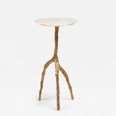 Fakasaka Design Brazilian Contemporary Polished Bronze Side Table - 4620173