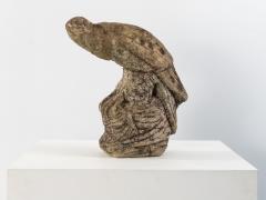 Falcon or Hawk Bird Stone Garden Ornament Belgium Mid 20th C  - 4202236
