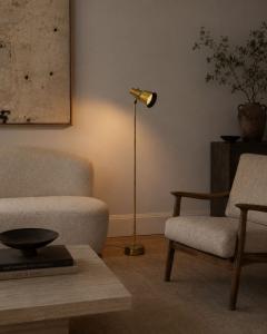 Falkenbergs Belysning Floor Lamp Brass Sweden 1960s - 4753189