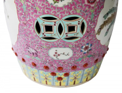 Famille Rose Ceramic Handmade Chinese Garden Stool - 3056329