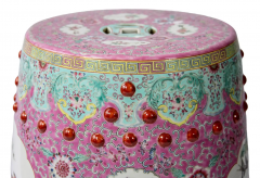 Famille Rose Ceramic Handmade Chinese Garden Stool - 3056359