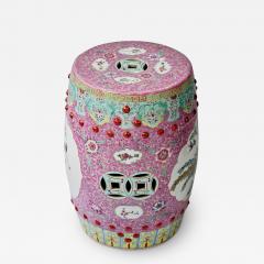 Famille Rose Ceramic Handmade Chinese Garden Stool - 3060356