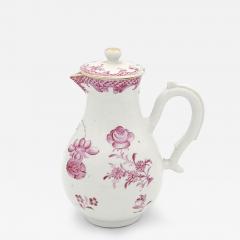 Famille Rose Chinese Pink Porcelain Creamer circa 1780 - 2991205