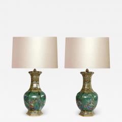 Famille Verte Porcelain Lamps - 3034440