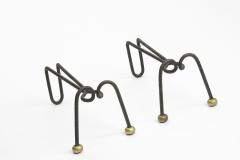 Fancy Ants shaped wrought iron with gold leaf accent - 952577
