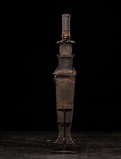 Fang Short Sword with wood and snakeskin Sheath Gabon - 4267598