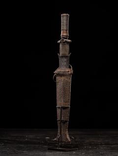 Fang Short Sword with wood and snakeskin Sheath Gabon - 4267600