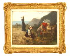 Fanny Gambogi Painting of Women with Donkey - 4516357