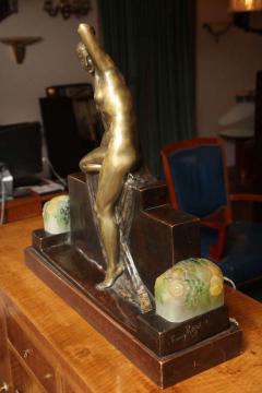 Fanny Rozet Art Deco Figural Lamp by FANNY ROZET - 1422757