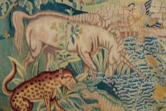 Fantastic Beasts Hunt Late 16th Century European Antique Tapestry - 4210576
