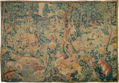 Fantastic Beasts Hunt Late 16th Century European Antique Tapestry - 4211557