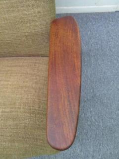 Fantastic Danish Modern Paddle Arm Teak Lounge Chair Mid Century - 1659403