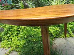 Fantastic Petite Boomerang or Kidney Shape Zebrawood Coffee Table Midcentury - 1520365