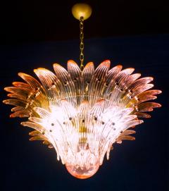 Fantastic Pink Murano Palmette Chandelier - 2242841