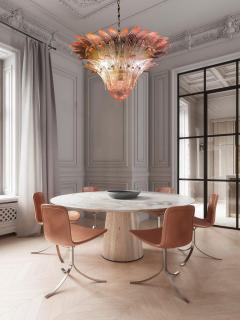 Fantastic Pink Murano Palmette Chandelier - 2242848