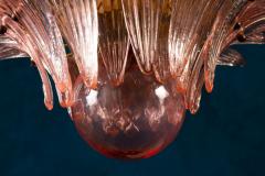 Fantastic Pink Murano Palmette Chandelier - 3459295