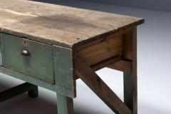 Farmhouse Work Table France Early 20th Century - 4117284