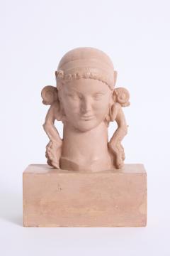 Fauns Head by Jean Ren Debarre 1907 1968  - 4555742