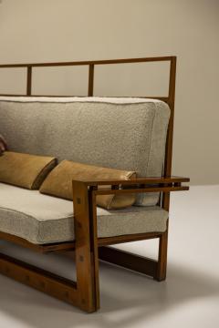Fausto Bontempi Three Seater Sofa In Solid Ash And Mansonia Wood By Fausto Bontempi Italy 1961 - 3384819