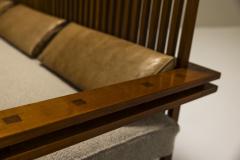 Fausto Bontempi Three Seater Sofa In Solid Ash And Mansonia Wood By Fausto Bontempi Italy 1961 - 3384823