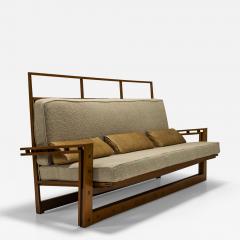 Fausto Bontempi Three Seater Sofa In Solid Ash And Mansonia Wood By Fausto Bontempi Italy 1961 - 3390875