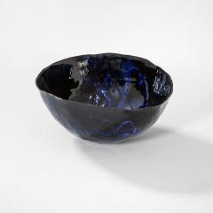 Fausto Melotti Fausto Melotti Decorative Bowl in Blue Enameled Ceramic 60s - 3144078