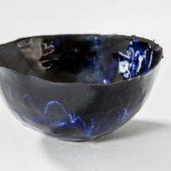 Fausto Melotti Fausto Melotti Decorative Bowl in Blue Enameled Ceramic 60s - 3144079