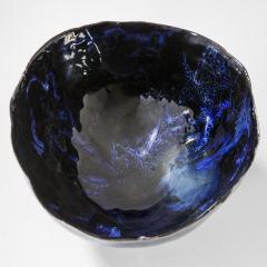 Fausto Melotti Fausto Melotti Decorative Bowl in Blue Enameled Ceramic 60s - 3144080