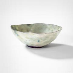 Fausto Melotti Fausto Melotti Decorative Bowl in Green Enameled Ceramic 50s - 3144070