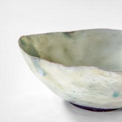 Fausto Melotti Fausto Melotti Decorative Bowl in Green Enameled Ceramic 50s - 3144071