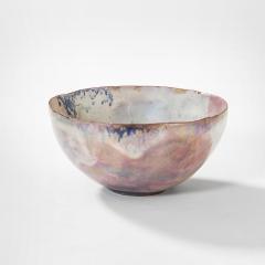 Fausto Melotti Fausto Melotti Decorative Bowl in Lilac Enameled Ceramic 60s - 3134756