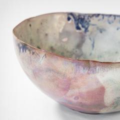 Fausto Melotti Fausto Melotti Decorative Bowl in Lilac Enameled Ceramic 60s - 3134758