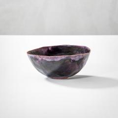 Fausto Melotti Fausto Melotti Decorative Bowl in Purple Enameled Ceramic 60s - 3124714