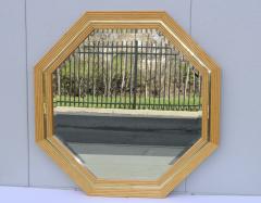 Faux Bamboo And Brass Large Octagonal Mirror - 4114642