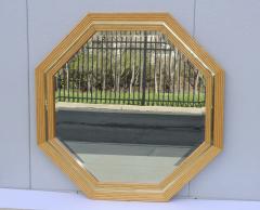 Faux Bamboo And Brass Large Octagonal Mirror - 4114647