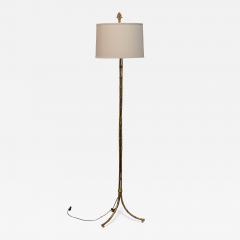 Faux Bamboo Gilt Metal Floor Lamp - 3133813