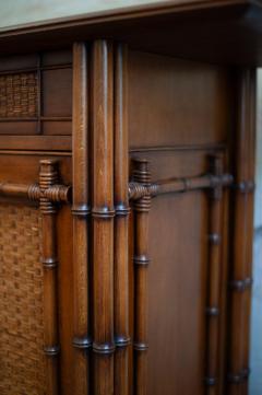 Faux Bamboo Wood Sideboard 1980s - 4706919