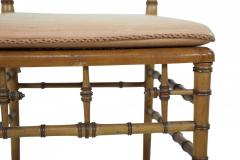 Faux Bamboo and Cane Seat Side Chair - 4669503