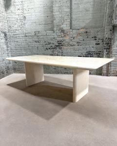 Faux Goatskin Dining Table Style of Karl Springer 1970 - 3475416