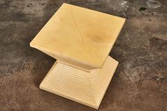 Faux Goatskin Side End Tables in the Style of Karl Springer 1970 - 2814293