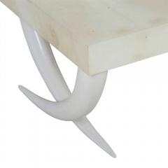 Faux Ivory and Parchment Coffee Table - 3564125