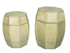 Faux Leather Barrel - 3996572