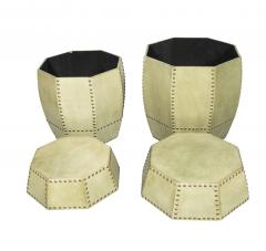 Faux Leather Barrel - 3996573