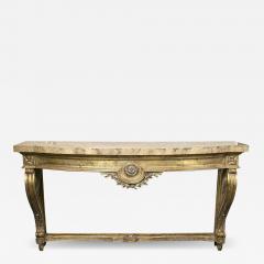 Faux Marble Top Louis XV Style Console Table Attributed to Maison Jansen - 3019202
