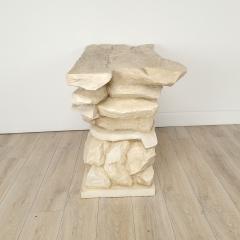 Faux Stacked Stone Console by Sirmos circa 1970 - 3975161