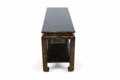 Faux Tortoise Shell Finished Console Table With Shelf - 2794551