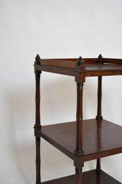 Faux bamboo bookshelves pedestal table 1960s  - 4695777