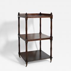 Faux bamboo bookshelves pedestal table 1960s  - 4702065