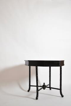 Faux bamboo octogonal table 1910s  - 4695729