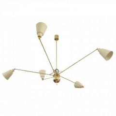 Fedele Papagni CREAM COLOUR STAR FIVE CEILING LIGHT - 1845485